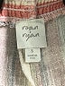 Roan + Ryan 100% Cotton Stripes Ivory Tan Shorts Size S - photo 3