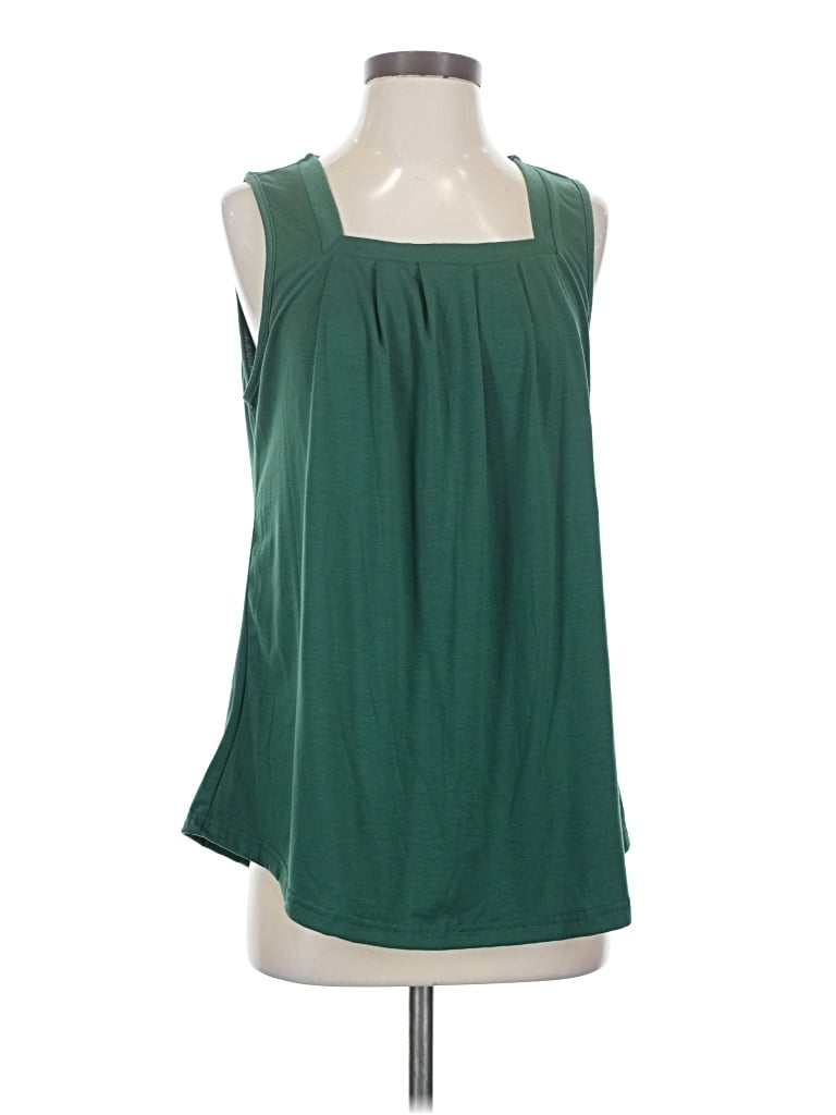 Pre-owned Fantaslook Sleeveless Blouse In Green