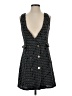 Francesca's 100% Polyester Tweed Black Casual Dress Size XS - photo 1