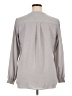 Lands' End 100% Polyester Gray Long Sleeve Blouse Size 16 - photo 2