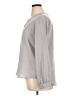 Lands' End 100% Polyester Gray Long Sleeve Blouse Size 16 - photo 5