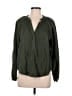 Universal Thread 100% Cotton Green Long Sleeve Blouse Size M - photo 1