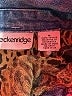 Breckenridge 100% Cotton Paisley Blue Denim Jacket Size M - photo 4