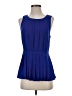 Deletta Blue Sleeveless Blouse Size S - photo 1