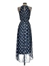 Donna Morgan 100% Polyester Paisley Blue Casual Dress Size 2 - photo 2