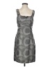 M.S.S.P. 100% Polyester Graphic Gray Cocktail Dress Size XS - photo 1