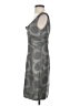 M.S.S.P. 100% Polyester Graphic Gray Cocktail Dress Size XS - photo 5