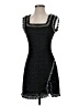 Francesca's 100% Polyester Tweed Black Cocktail Dress Size XS - photo 1
