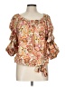 CeCe 100% Polyester Orange 3/4 Sleeve Blouse Size L - photo 1