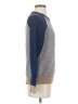 Express 100% Cotton Color Block Blue Pullover Sweater Size S - photo 4