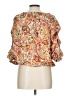 CeCe 100% Polyester Orange 3/4 Sleeve Blouse Size L - photo 2