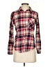 Forever 21 Plaid Red Long Sleeve Button-Down Shirt Size S - photo 1