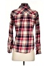 Forever 21 Plaid Red Long Sleeve Button-Down Shirt Size S - photo 2