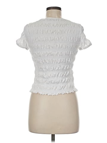 Madewell Smocked Short-Sleeve Top (view 2)