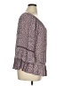 Democracy 100% Rayon Purple 3/4 Sleeve Blouse Size XL - photo 4