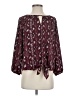 West Kei 100% Polyester Burgundy 3/4 Sleeve Blouse Size S - photo 1