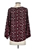 West Kei 100% Polyester Burgundy 3/4 Sleeve Blouse Size S - photo 2