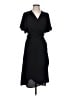 Halogen 100% Polyester Black Cocktail Dress Size L (petite) - photo 1