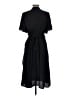 Halogen 100% Polyester Black Cocktail Dress Size L (petite) - photo 2