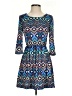 Red Camel Argyle Blue Casual Dress Size S - photo 1
