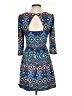 Red Camel Argyle Blue Casual Dress Size S - photo 2