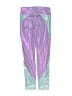 Justice 100% Polyester Metallic Purple Track Pants Size 10 - photo 2