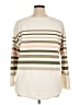 Zenergy by Chico's Stripes Ivory Pullover Sweater Size XL - photo 2