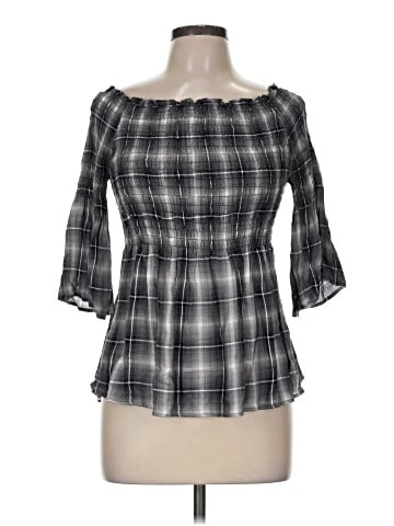 En Creme 3/4 Sleeve Blouse (view 1)