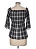 En Creme Gray 3/4 Sleeve Blouse Size M - photo 2
