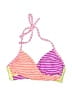 Op Stripes Pink Swimsuit Top Size S - photo 1