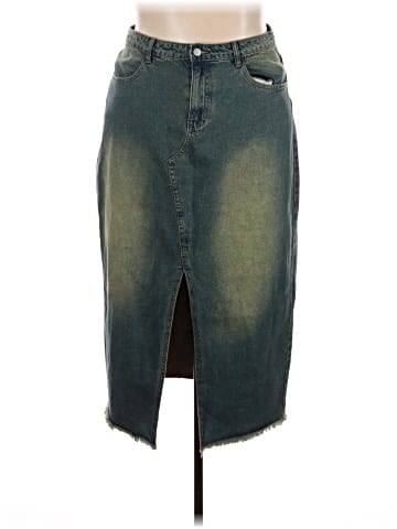 Fashion Nova Denim Skirt (view 1)