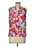Talbots 100% Cotton Red Sleeveless Blouse Size Lg Petite - photo 1