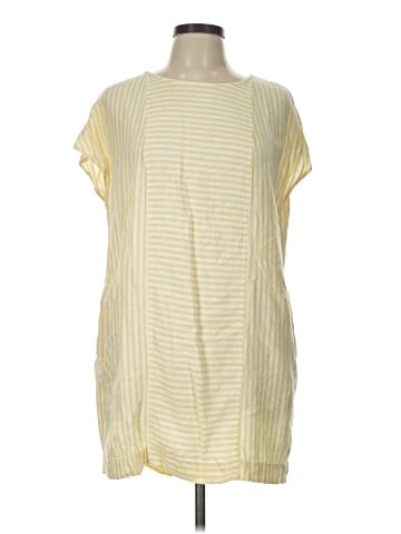 Madewell Stripe-Play Button-Back Dress (view 1)