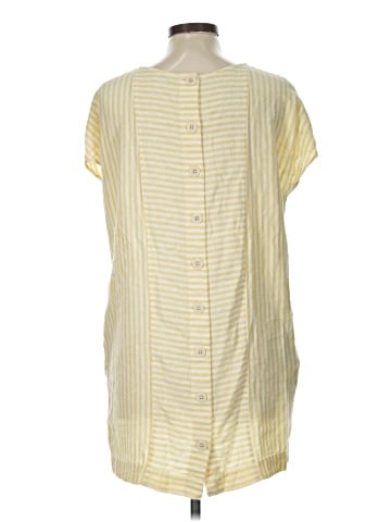 Madewell Stripe-Play Button-Back Dress (view 2)