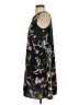 Halogen 100% Polyester Print Black Casual Dress Size XS - photo 5