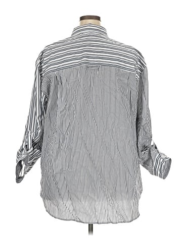 Gloria Vanderbilt 3/4 Sleeve Button-Down Shirt (view 2)