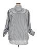 Gloria Vanderbilt 100% Cotton Stripes Silver 3/4 Sleeve Button-Down Shirt Size 2X - photo 2