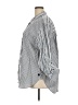 Gloria Vanderbilt 100% Cotton Stripes Silver 3/4 Sleeve Button-Down Shirt Size 2X - photo 5