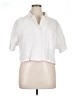DKNY White Short Sleeve Blouse Size XL - photo 1