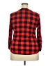 Dna Couture Plaid Red 3/4 Sleeve Blouse Size 2X - photo 2