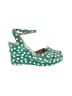 Miss L Fire Green Wedges Size EU 38 - photo 1