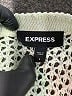 Express 100% Polyester White Green 3/4 Sleeve Top Size L - photo 7