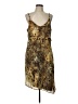 Kathie Lee 100% Polyester Animal Print Brown Cocktail Dress Size 12 - photo 1