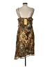 Kathie Lee 100% Polyester Animal Print Brown Cocktail Dress Size 12 - photo 2
