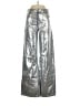 Zara 100% Baumwolle Metallic Silver Casual Pants Size 2 - photo 1