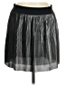 Nic + Zoe 100% Polyester Metallic Black Casual Skirt Size M - photo 1