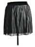 Nic + Zoe 100% Polyester Metallic Black Casual Skirt Size M - photo 2
