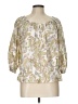 IZOD 100% Cotton Ivory 3/4 Sleeve Blouse Size L - photo 1