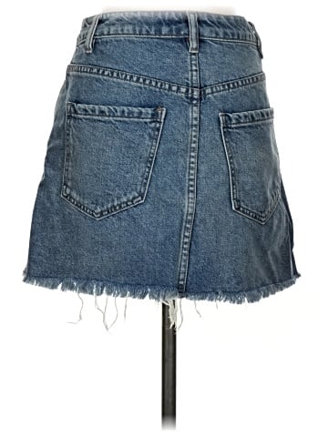 We the Free Denim Skirt (view 2)