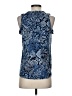 MICHAEL Michael Kors Blue Sleeveless Blouse Size S - photo 2